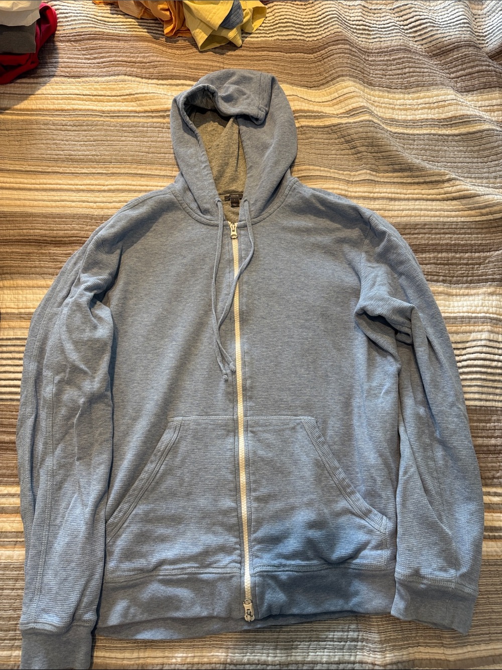 Vince Light Blue Men's Zip-Up Hoodie